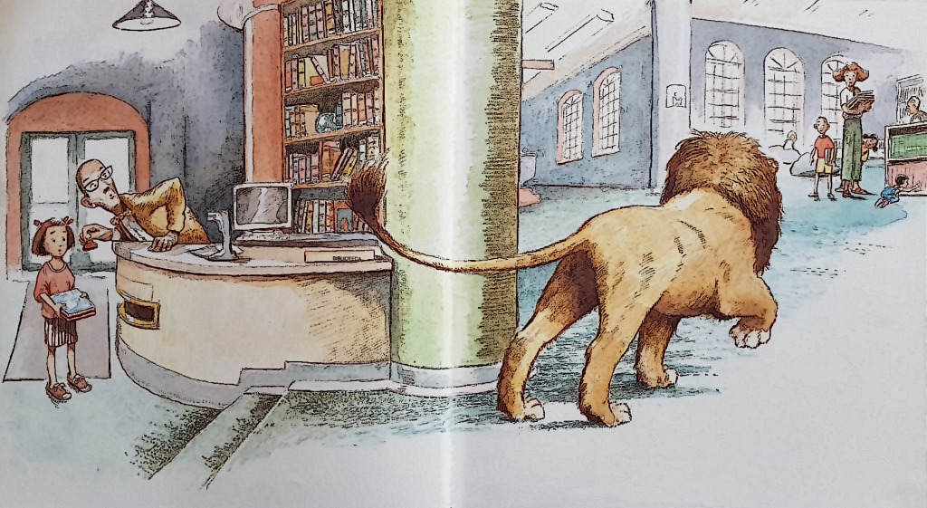il mio grande caos: Un leone in biblioteca.
